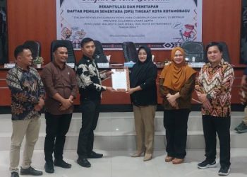 KPU Kotamobagu Tetapkan DPS Pilkada 2024 Lewat Rapat Pleno