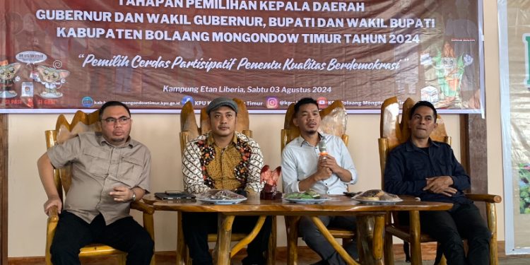 KPU Boltim Gelar Sosialisasi Tahapan Pilkada Tahun 2024