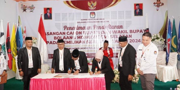 KPU Bolsel Terima Dua Paslon di Hari Terakhir Pendaftaran