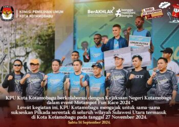 Hadiri Motampot Fun Race, Ketua KPU Kotamobagu Ajak Warga Gunakan Hak Pilih