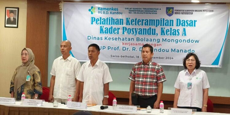 Dinkes Bolmong-RSUP Kandou Gelar Pelatihan, Kolak: Ini Program Strategis dan Serius
