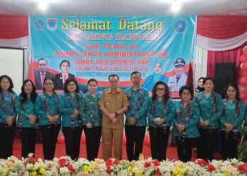 Pjs Bupati Boltim Hadiri Lomba PKK Tingkat Provinsi Sulut di Desa Purworejo Timur