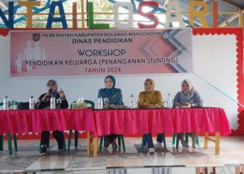 Cegah Stunting, Disdik Bolmong Gelar Workshop Pendidikan Keluarga