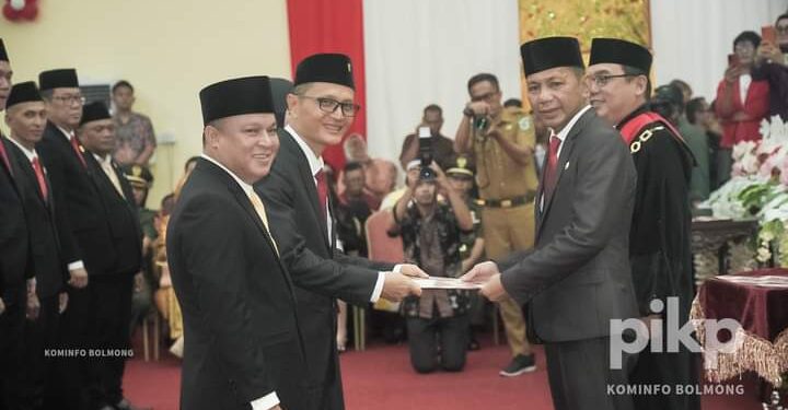 Pj Bupati Bolmong Hadiri Pelantikan 30 Anggota DPRD