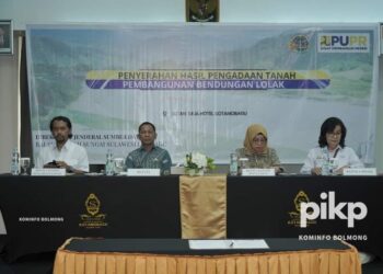 Pj Bupati Hadiri Penyerahan Pengadaan Tanah Bendungan Lolak