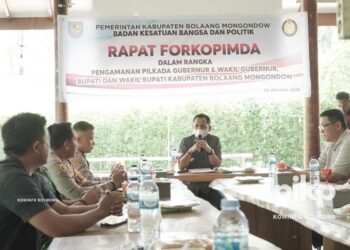 Pj Bupati Bolmong Hadiri Rapat Forkopimda Terkait Pilkada Aman dan Lancar