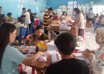 KPU Bolmong Selesai Lipat 187.083 Surat Suara