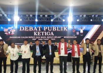 KPU Bolmong Sukses Menggelar Debat Publik Ketiga