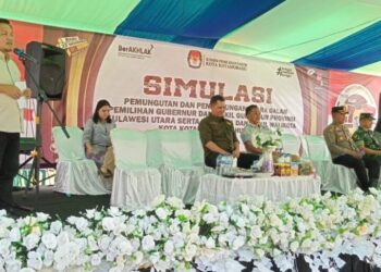 KPU Gelar Simulasi Pemungutan Suara di TPS Genggulang