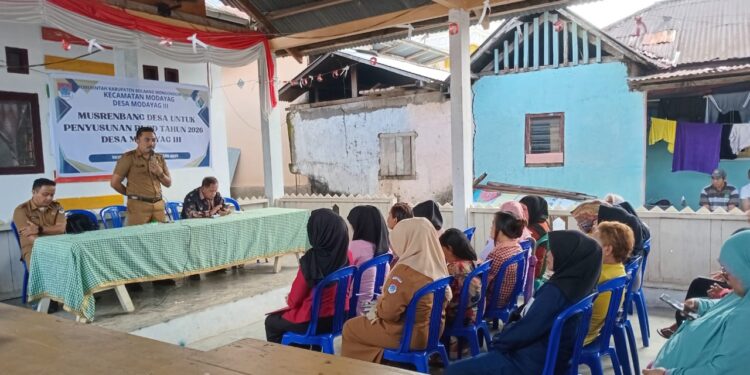 Pemdes Modayag III Gelar Musrenbang Desa Penyusunan RKPD TA 2026