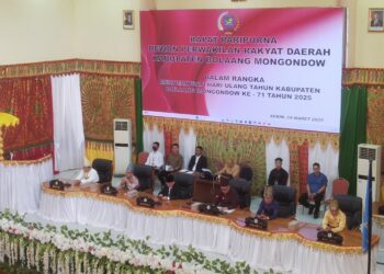 DPRD Bolmong Gelar Paripurna HUT Kabupaten ke-71