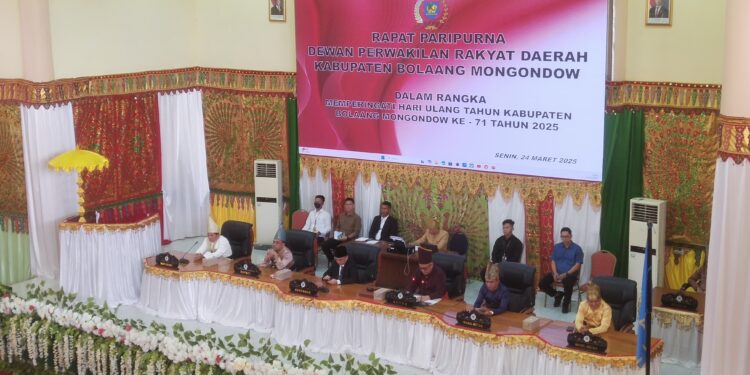 DPRD Bolmong Gelar Paripurna HUT Kabupaten ke-71