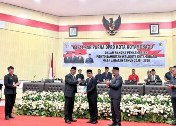 DPRD Kotamobagu Gelar Paripurna Penyampaian Pidato Sambutan Wali Kota Periode 2025-2030