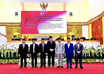 Wakili Gubernur Sulut, Tahlis Gallang Hadiri Sertijab Bupati Bolmong