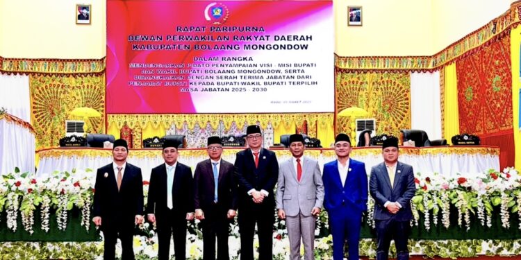 Wakili Gubernur Sulut, Tahlis Gallang Hadiri Sertijab Bupati Bolmong