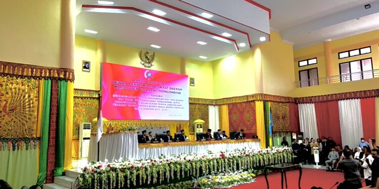 DPRD Bolmong Gelar Sertijab Bupati dan Wabup Periode 2025-2030