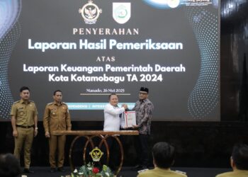 Ketua DPRD Kotamobagu Terima LHP BPK RI