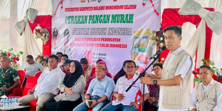 Gerakan Pangan Murah Pemkab Bolsel Digelar Serentak di 7 Kecamatan 