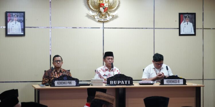 Pemkab Bolsel Terima Kunjungan Kemenko PMK dan Kemenkes RI