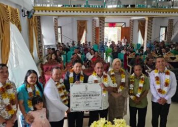 Bupati Bolmong Resmikan Gereja Pentakosta Sion Mekaruo