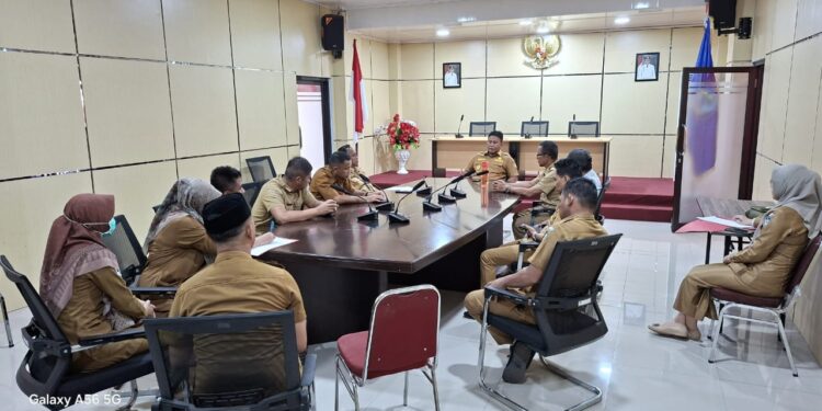 Wabup Bolsel Pimpin Rapat Evaluasi Persiapan Porprov Sulut
