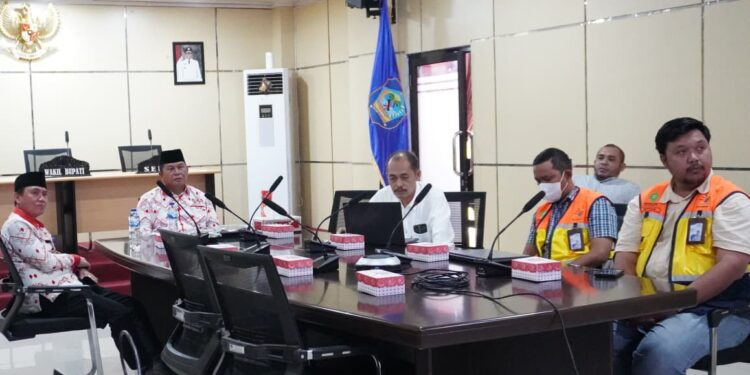Wabup Bolsel Ikuti Rapat Evaluasi Progres Pembangunan PHTC RSUD