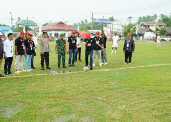 Iskandar-Deddy Hadiri Pembukaan Turnamen Sepak Bola Bupati Cup IV Tahun 2025