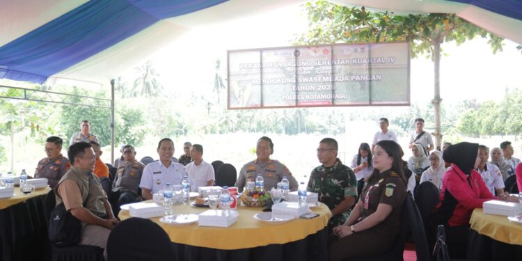 Walikota Kotamobagu Hadiri Penanaman Jagung Serentak Kuartal IV