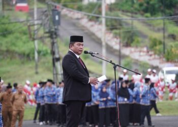 Wabup Deddy Pimpin Upacara Peringatan Hari Pahlawan 2025 sekaligus melepas Kontingen Bolsel ke Porprov Sulut