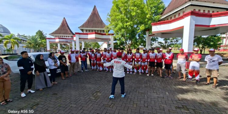 Porprov Sulut XII: KONI Bolsel Lepas Kontingen Kloter III