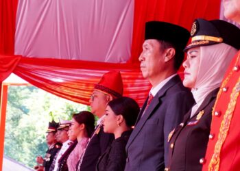 Bupati Bolsel Hadiri Upacara HUT Kabupaten Minut