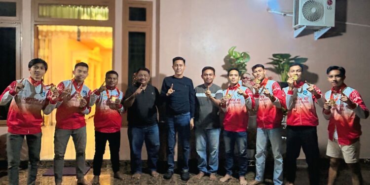 Bupati Bolsel Terima Kontingen Sepak Takraw Peraih Medali di Porprov Sulut XII