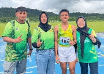 Atlet Cabor Atletik Kotamobagu Raih Medali Emas di Porprov XII Sulut