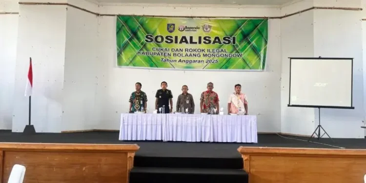 Dinas Kesehatan Bolmong Sosialiasi Cukai dan Rokok Ilegal