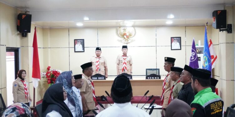 Iskandar -Deddy Buka Muscab Pramuka Bolsel