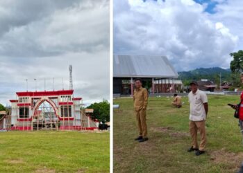 Tinjau Ulang Proyek Alun-alun Molibagu, Bupati Iskandar Tegaskan Harus Selesai Tepat Waktu